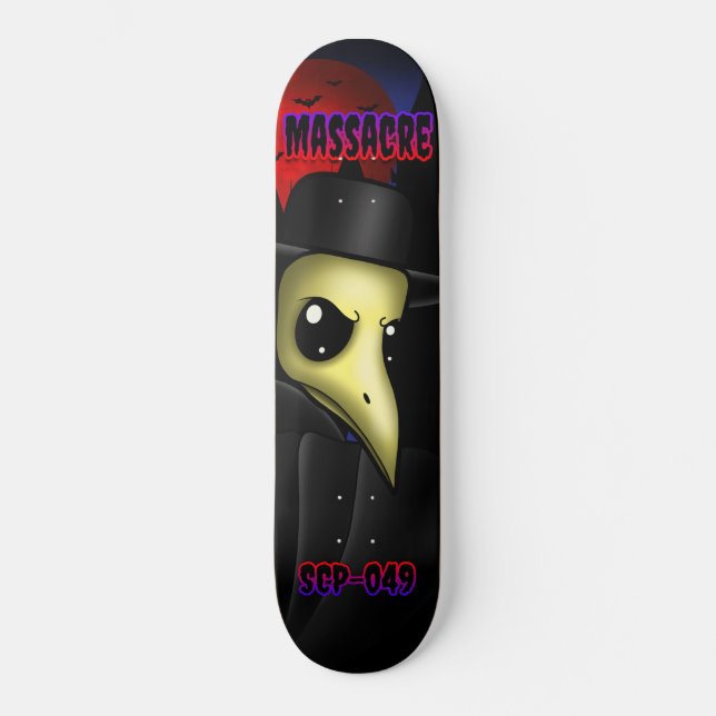 Massacre: Plague Doctor Skateboard Deck (Recto)