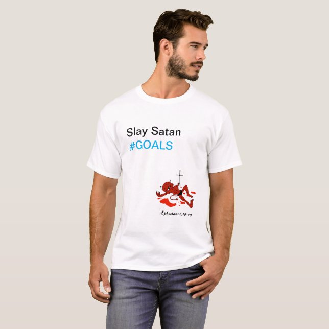Massacrez le #GOALS de Satan - T-shirt unisexe (Devant entier)