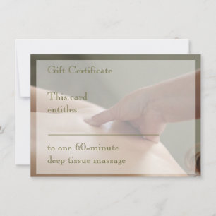 Massage suédois - Pouce - Certificat cadeau