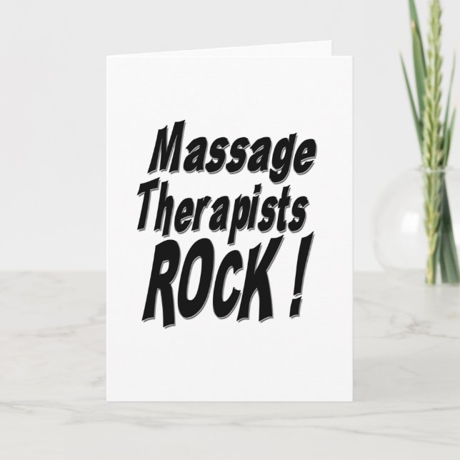 Massages Thérapistes Rock! Carte de vœux (Devant)