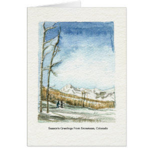 Masse de neige, Colorado Aquarelle Image