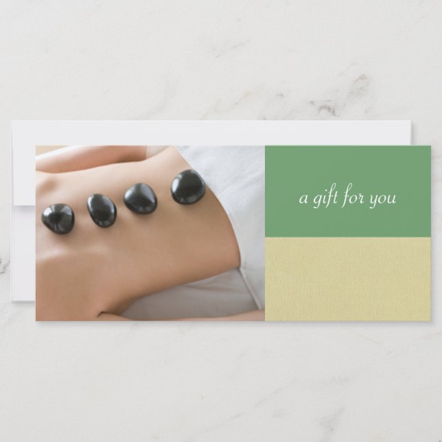 Massothérapeute ou Spa de jour Certificat-cadeau (Devant)