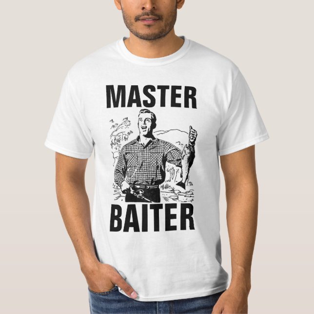 MASTER BAITER, Drôle T-shirts de pêche (Devant)