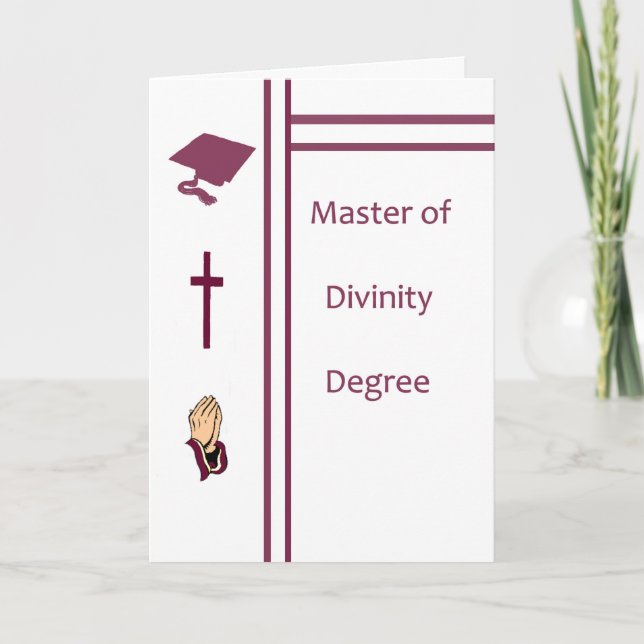 Master of Divinity Degree, Carte de voeux (Devant)