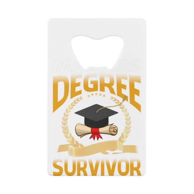 Master Survivor Funny Graduation T-shirt (Devant)