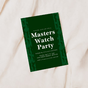 Masters Tournoi Golf Watch Party Invitation