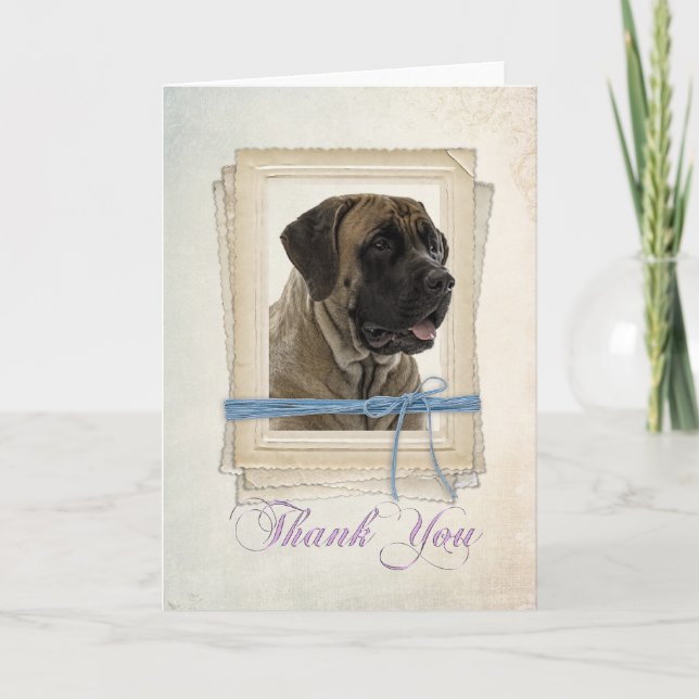 Mastiff Carte de remerciements (Devant)