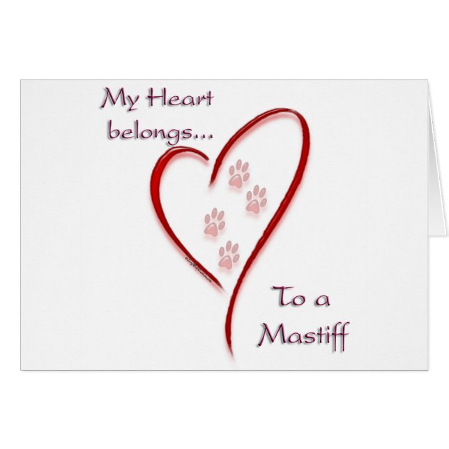 Mastiff Coeur Appartient (Devant horizontal)