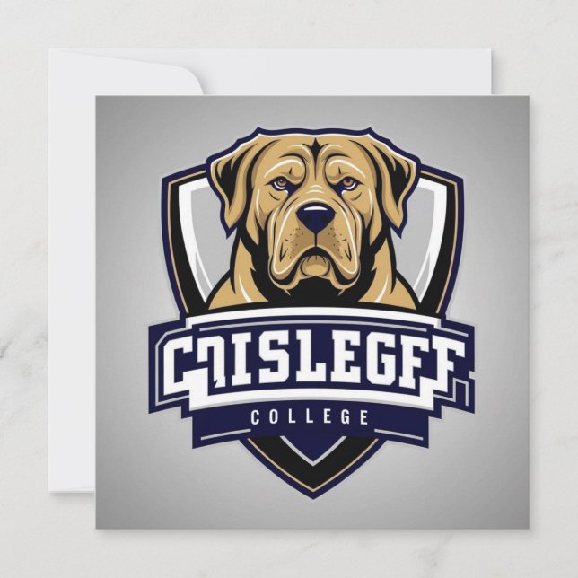 Mastiff Dog : Logo de l'université (Devant)