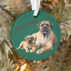 Mastiff Dogues anglais Noël