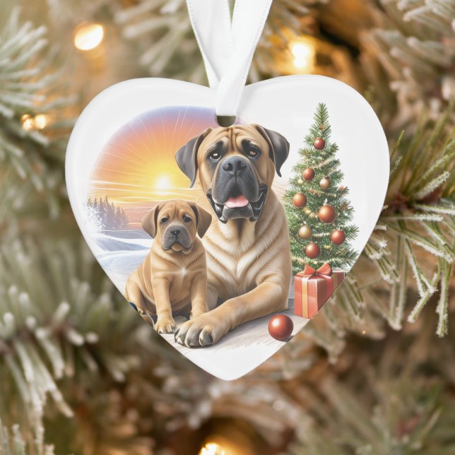 Mastiff Dogues anglais Noël (Arbre)