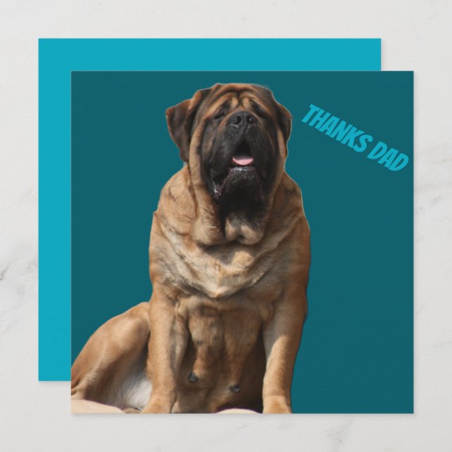 Mastiff Meilleurs amis de la fête des pères  (Devant / Derrière)