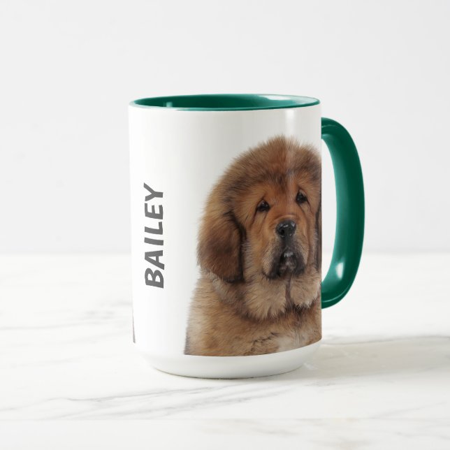 Mastiff Tibétain Mug personnalisée (Devant droit)