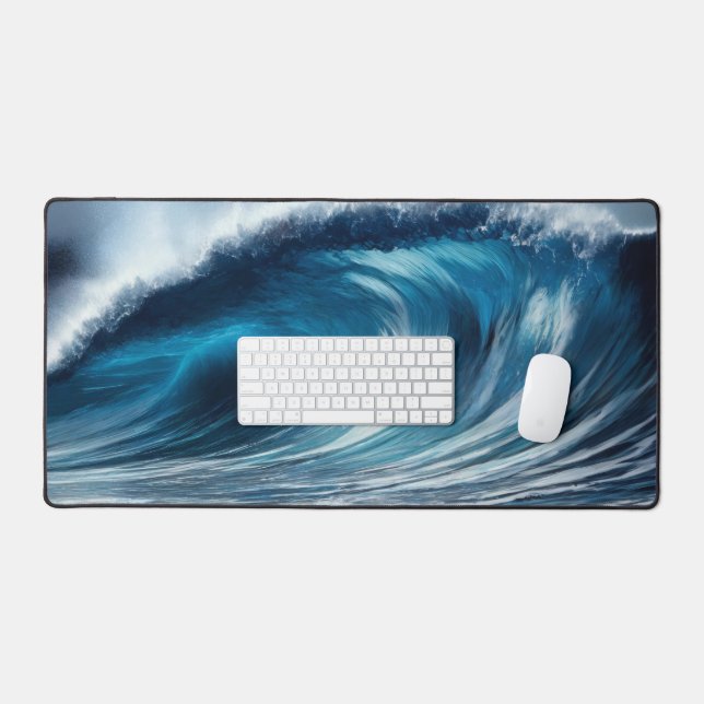 Mat bureau bleu Vortex (Clavier et souris)