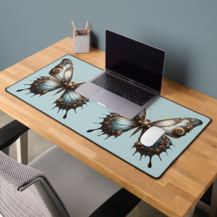 Mat de bureau à papillon Steampunk