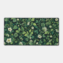 Mat de bureau Art nouveau - Sage Green Floral
