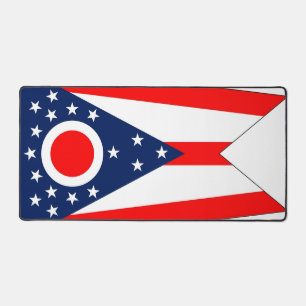 Mat de bureau avec drapeau de l'État de l'Ohio, Ét