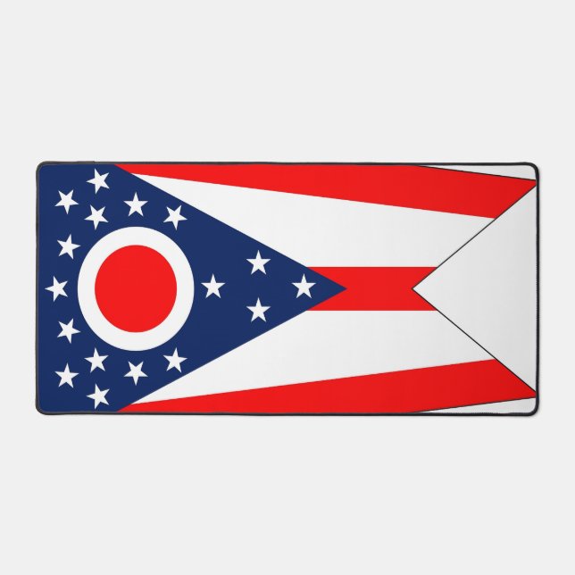 Mat de bureau avec drapeau de l'État de l'Ohio, Ét (Recto)