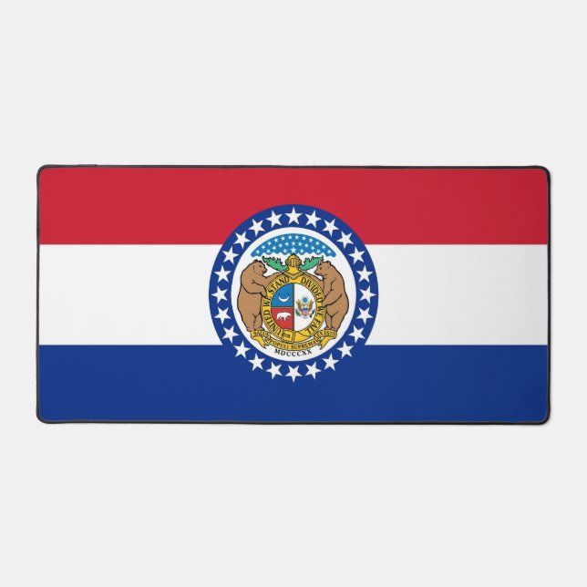 Mat de bureau avec drapeau de Missouri, États-Unis (Recto)