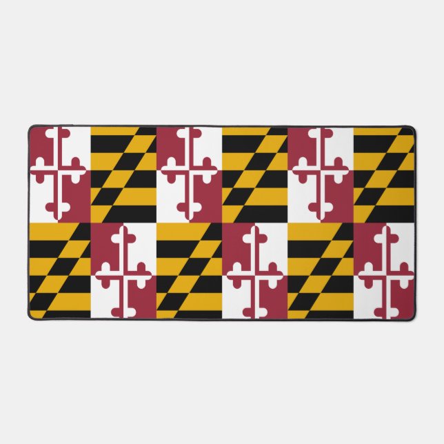 Mat de bureau avec drapeau du Maryland, États-Unis (Recto)