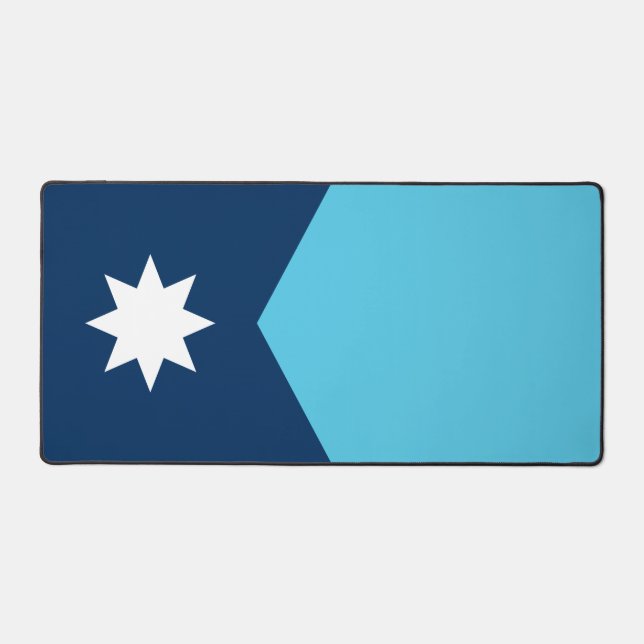 Mat de bureau avec drapeau du Minnesota, États-Uni (Recto)