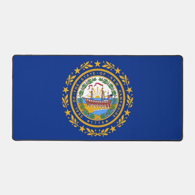 Mat de bureau avec drapeau du New Hampshire, USA (Recto)