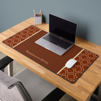 Mat de bureau Brown classique personnalisé