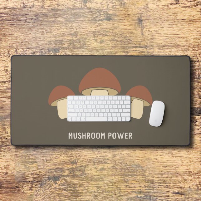Mat de bureau Brown de champignons (Mushroom Brown Desk Mat)