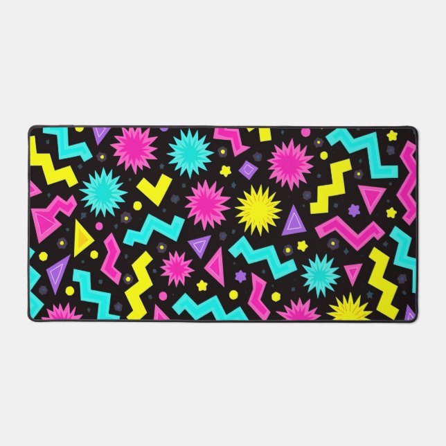 Mat de bureau de Chaos géométrique Neon (Recto)