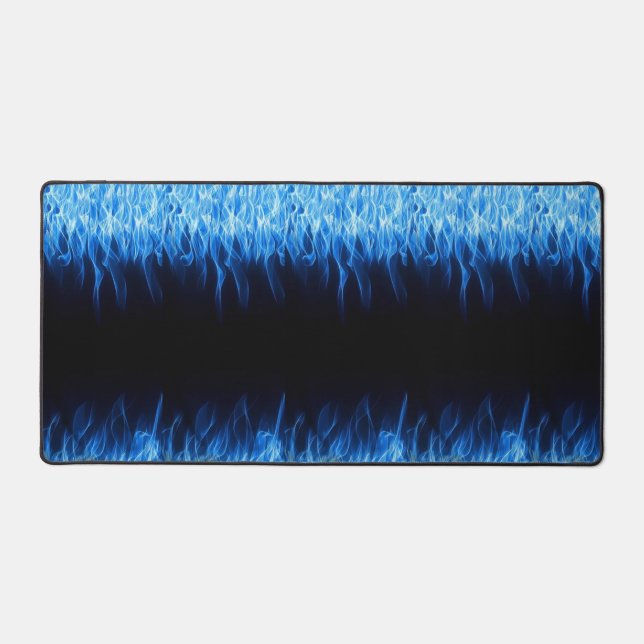 Mat de bureau de la flamme bleue - Conception Cool (Recto)