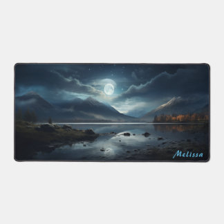 Mat de bureau de nuit à lumière de lune personnali
