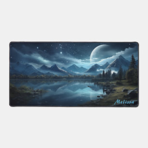 Mat de bureau de nuit à lumière de lune personnali