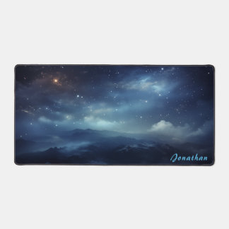 Mat de bureau de nuit étoilé personnalisé