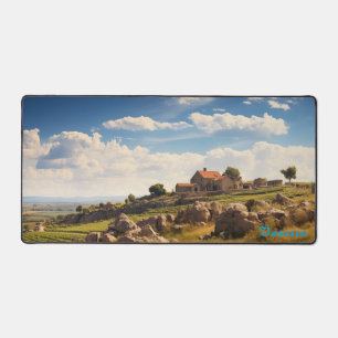 Mat de bureau de vignoble personnalisé