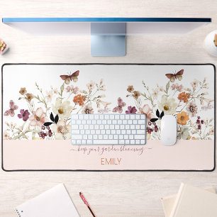 Mat de bureau floral Fleur sauvage en habit