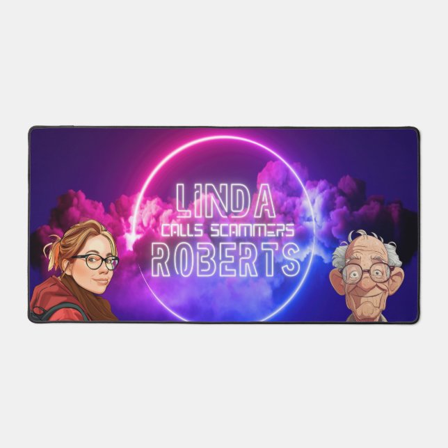 Mat de bureau futuriste LRCS (Recto)