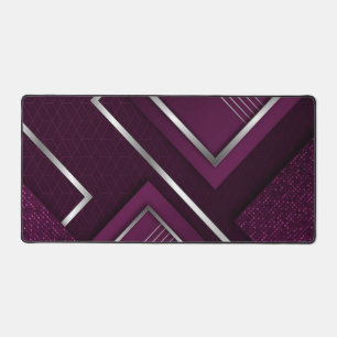 Mat de bureau géométrique violet - Décor de bureau