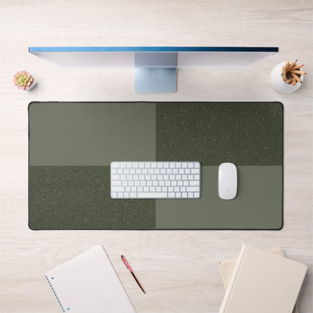 Mat de bureau moderne Moss Green Grille - Personna (Bureau 1)