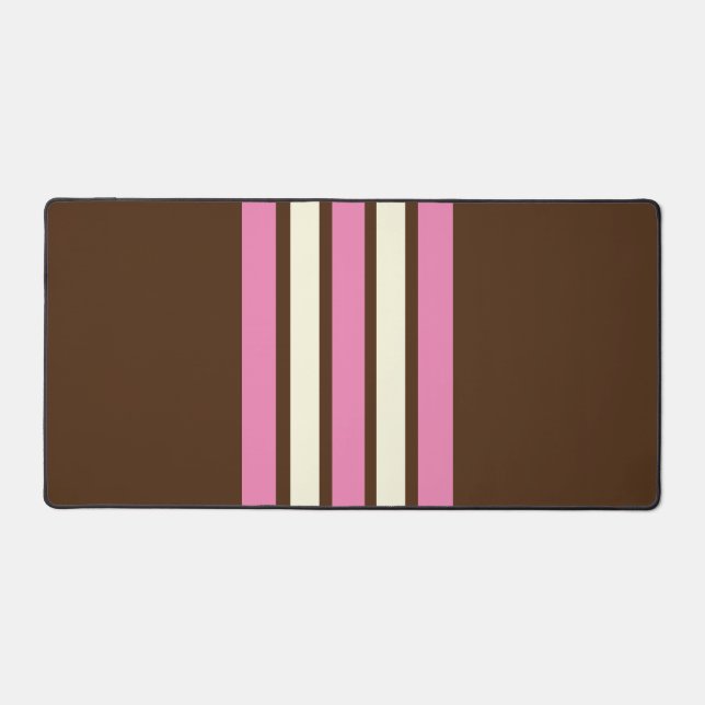 Mat de bureau napolitain (Brown, rose et crème) (Recto)
