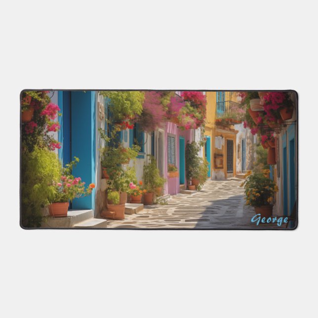 Mat de bureau personnalisé pour les îles méditerra (Recto)
