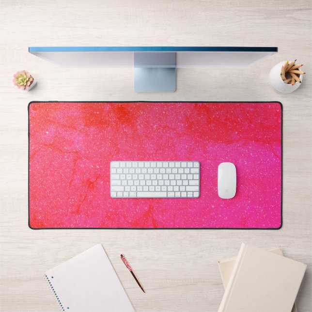Mat de bureau rose et rouge vif - Jeu et bureau (Bureau 1)