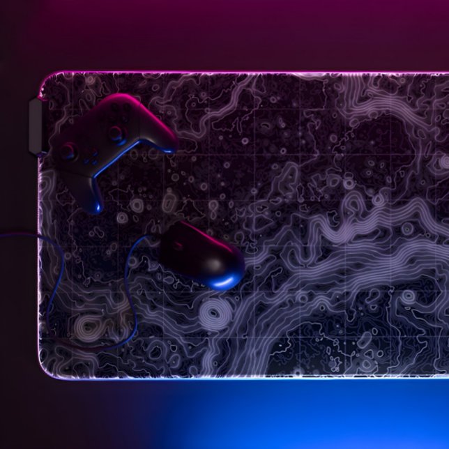 mat de bureau topographique noir (Créateur téléchargé)