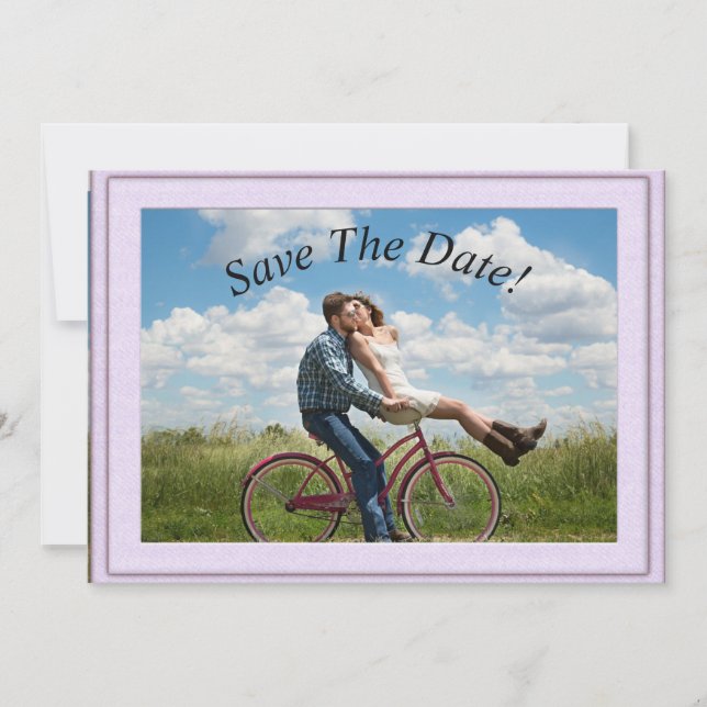 Mat de trame violet 5 po x 7 po Invitations (Devant)