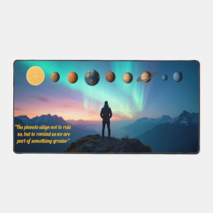 Mat du bureau d'alignement cosmique - Planètes et