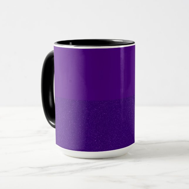 Mat supérieur + Bruit de base Purple Mug personnal (Devant gauche)