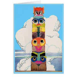 mât totémique des années 1920