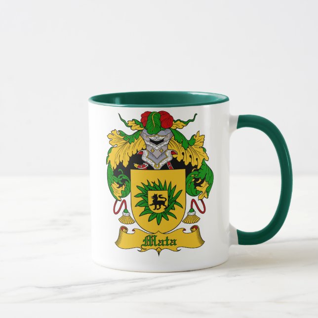 Mata Espagnol Nom de famille Crest Mug (Droite)