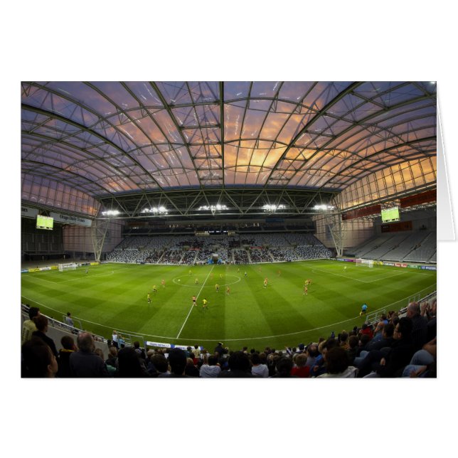 Match de football, Forsyth Barr Stadium, Dunedin (Devant horizontal)