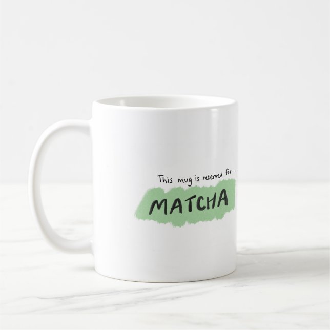 Matcha Lover, Mug Illustration (Gauche)