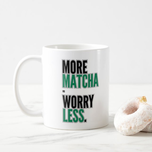 Matcha Mug, MUG cadeau, Matcha amant cadeau (Avec donut)